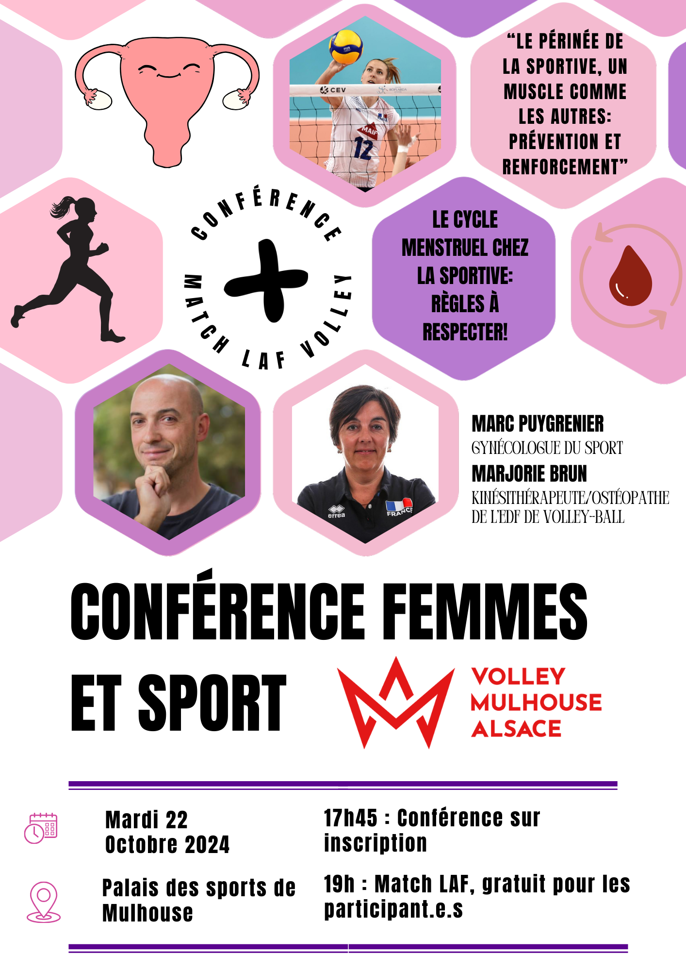 Conférence femmes et sport le 22 octobre 2024